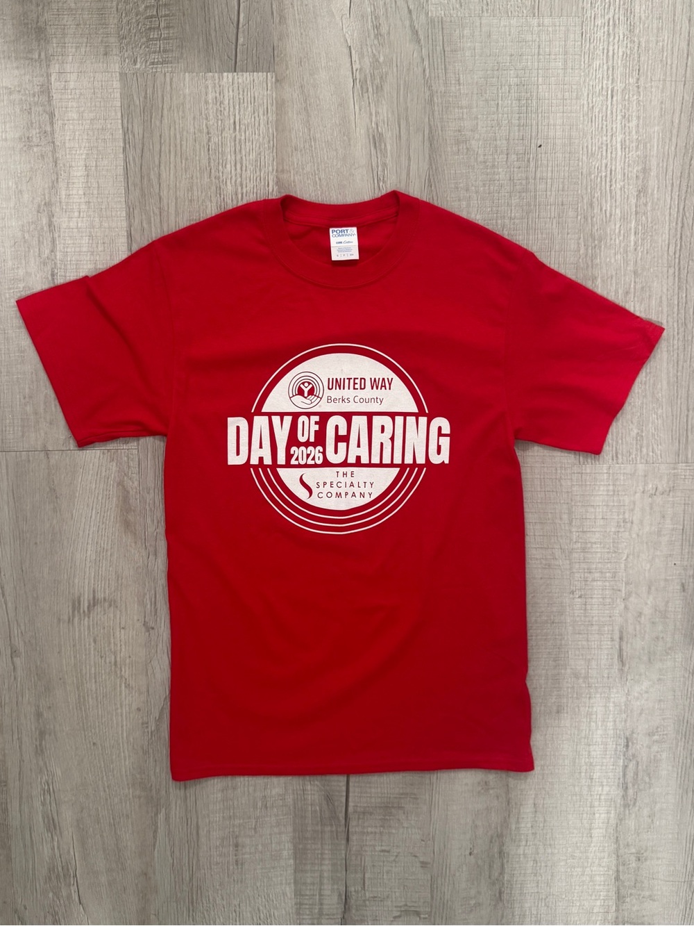 Port and Company Red Men's Day of Caring 2026 Graphic Tee